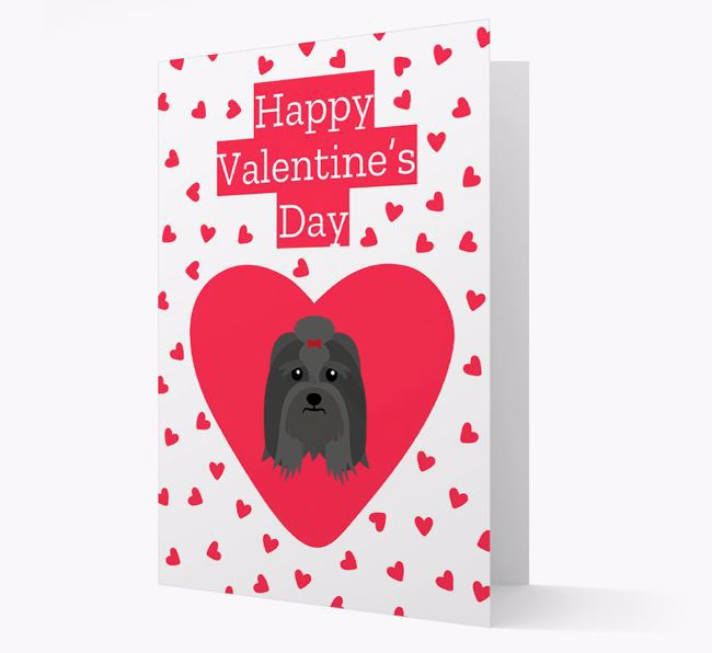 'Happy Valentine's Day' Card with your {breedFullName} Icon