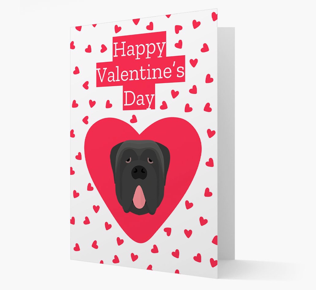 'Happy Valentine's Day' - Personalized {breedFullName} Card- front