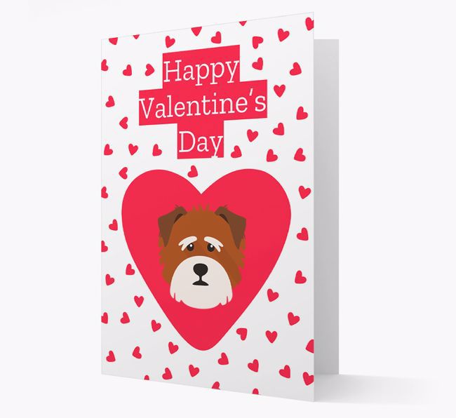 'Happy Valentine's Day' Card with your {breedFullName} Icon