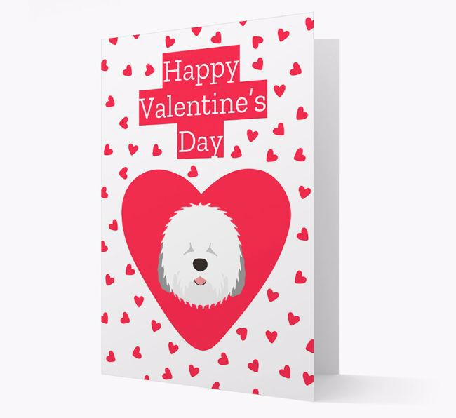 'Happy Valentine's Day' Card with your {breedFullName} Icon