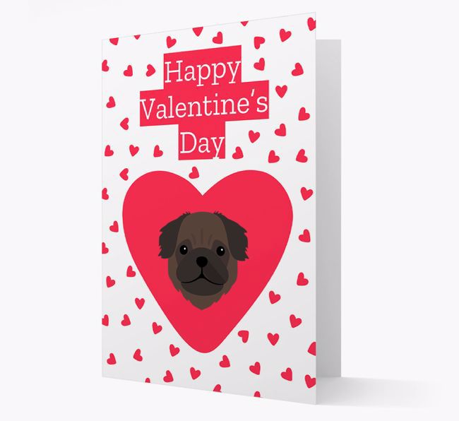 'Happy Valentine's Day' Card with your {breedFullName} Icon