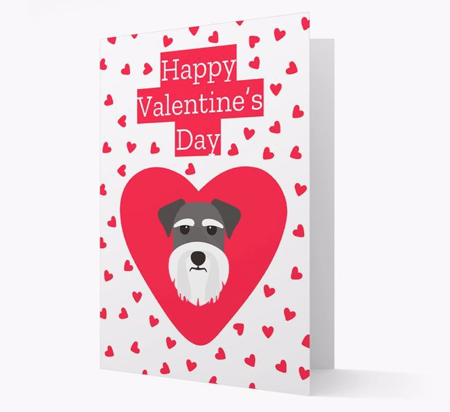 'Happy Valentine's Day' Card with your {breedFullName} Icon