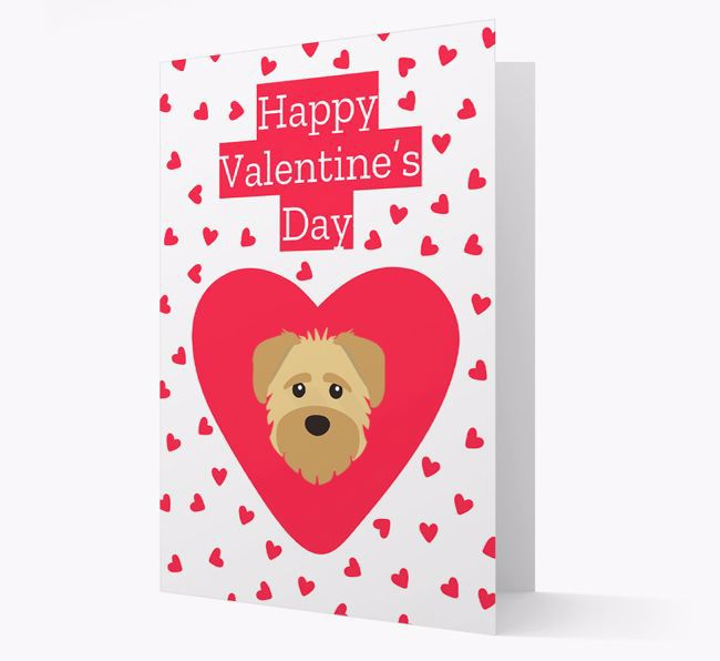 'Happy Valentine's Day' Card with your {breedFullName} Icon