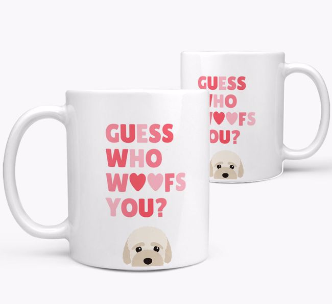 'Guess Who Woofs You' Mug With {breedFullName} Icon