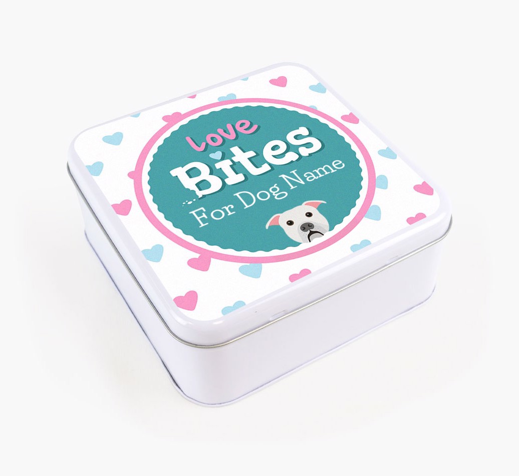 'Love Bites' - Personalised Treat Tin for Your {breedFullName}