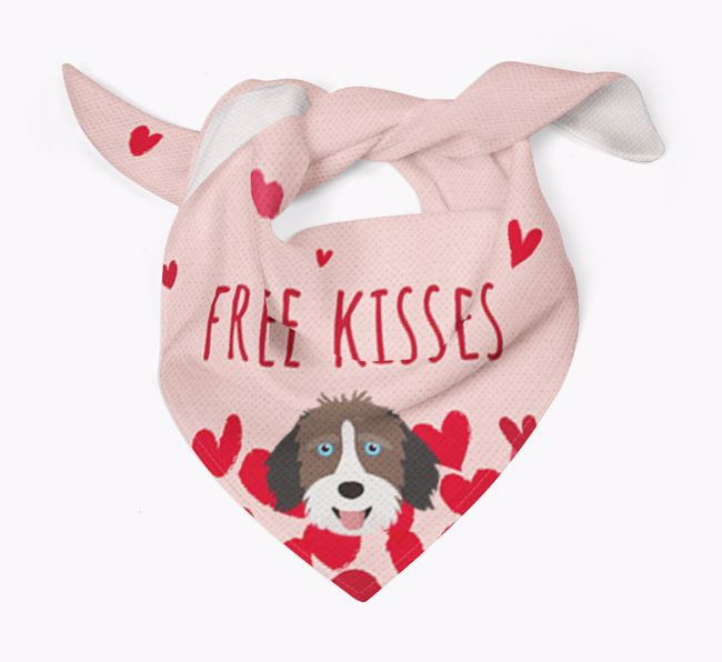 Free Kisses : Personalized {breedFullName} Bandana