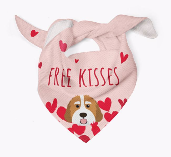 Free Kisses : Personalised {breedFullName} Bandana