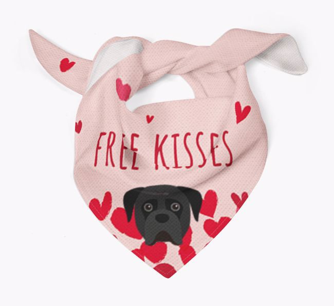 Free Kisses : Personalised {breedFullName} Bandana