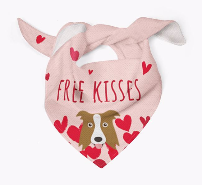 Free Kisses : Personalized {breedFullName} Bandana