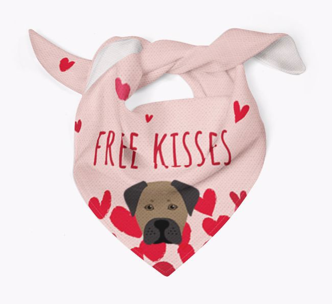 Free Kisses : Personalised {breedFullName} Bandana