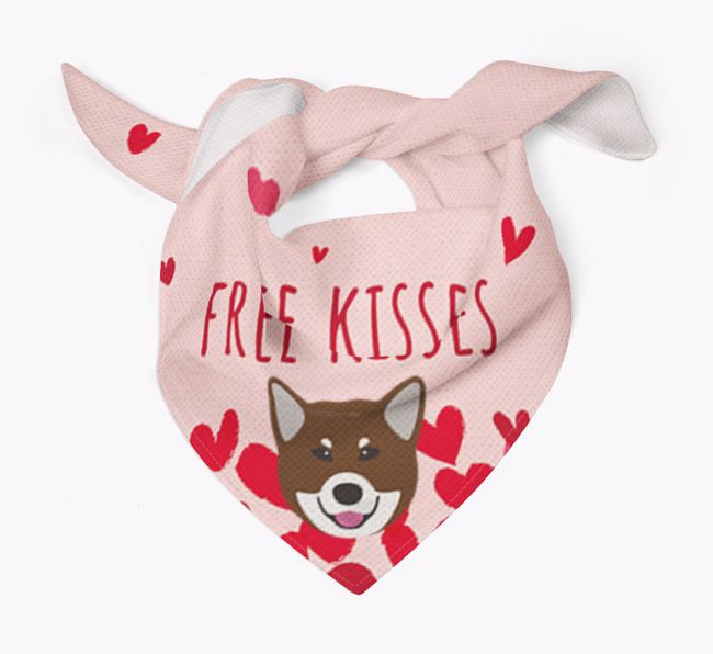 Free Kisses : Personalized {breedFullName} Bandana