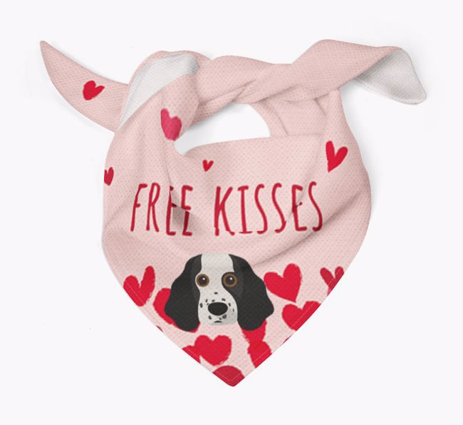 Free Kisses : Personalised {breedFullName} Bandana