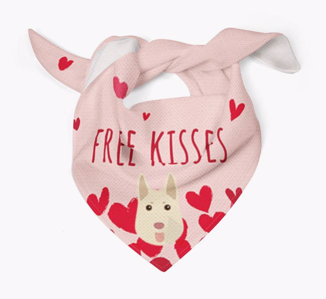 Free Kisses : Personalised {breedFullName} Bandana