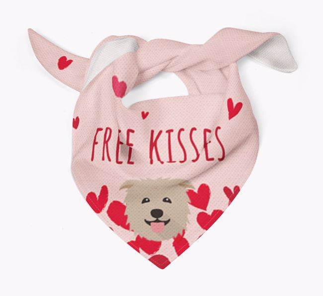 Free Kisses : Personalised {breedFullName} Bandana