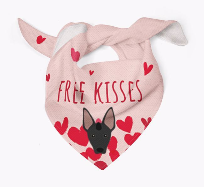 Free Kisses : Personalised {breedFullName} Bandana