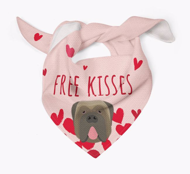 Free Kisses : Personalised {breedFullName} Bandana