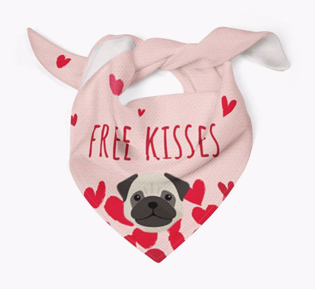 Free Kisses : Personalized {breedFullName} Bandana