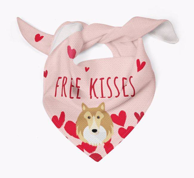 Free Kisses : Personalized {breedFullName} Bandana