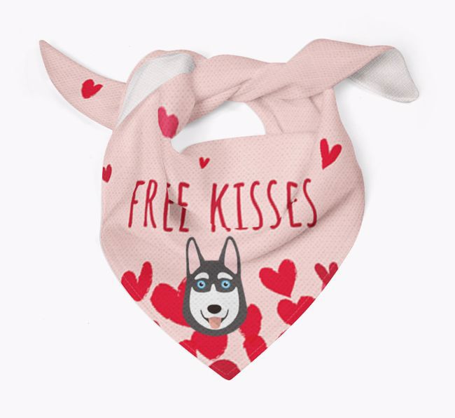 Free Kisses : Personalized {breedFullName} Bandana