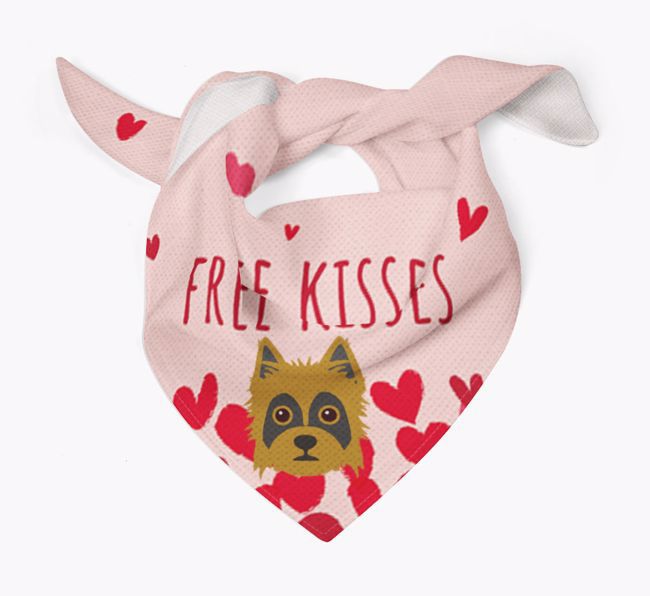 Free Kisses : Personalised {breedFullName} Bandana