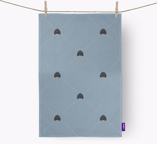{breedCommonName} Diamond Pattern Tea Towel