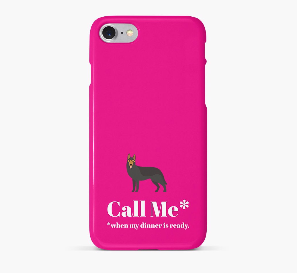 'Call me for Dinner' Phone Case with {breedFullName} Icon