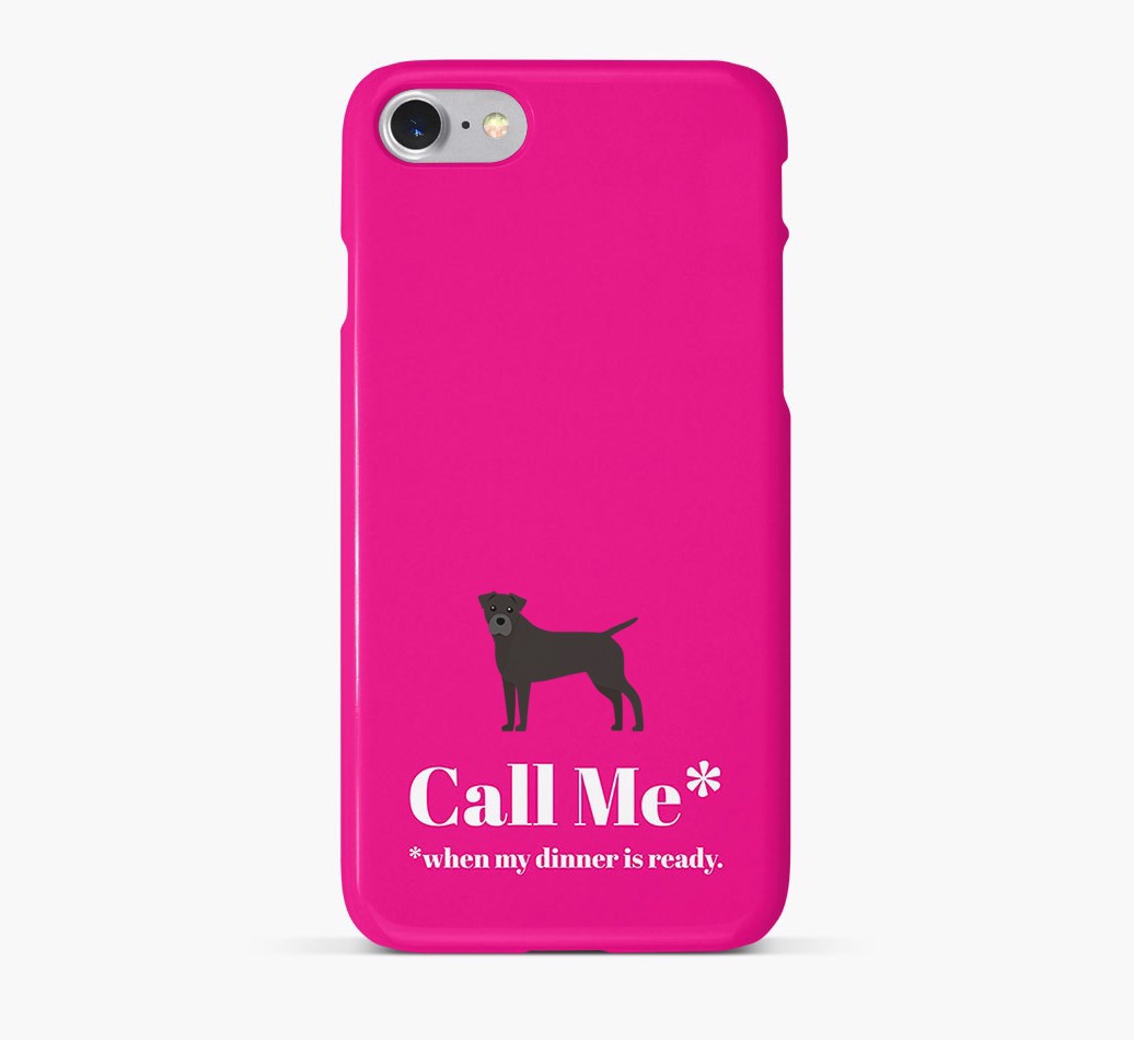 'Call me for Dinner' Phone Case with {breedFullName} Icon