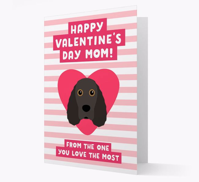 'Happy Valentine's Day Mum' Card with your {breedFullName} Icon