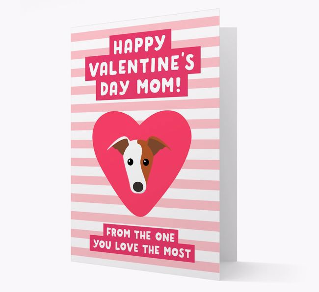 'Happy Valentine's Day Mum' Card with your {breedFullName} Icon