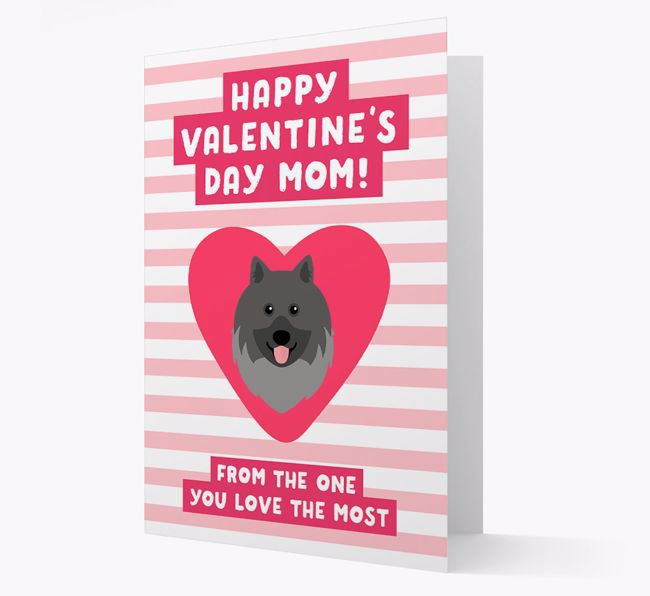 'Happy Valentine's Day Mum' Card with your {breedFullName} Icon