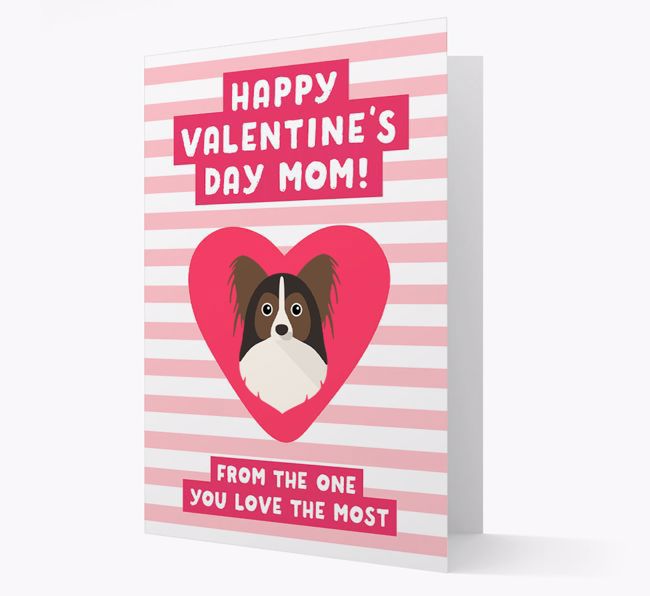 'Happy Valentine's Day Mum' Card with your {breedFullName} Icon