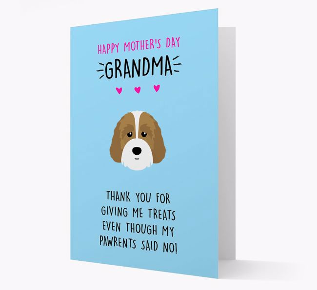 'Happy Mother's Day Grandma' Card with your {breedFullName} Icon