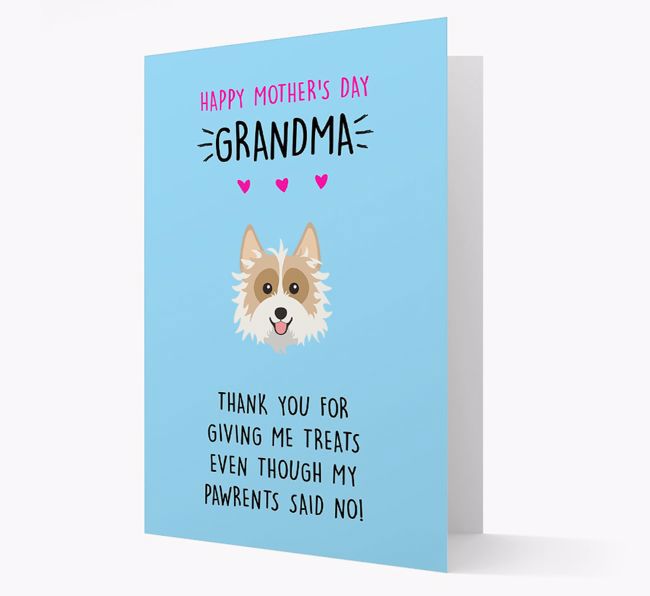 'Happy Mother's Day Grandma' Card with your {breedFullName} Icon