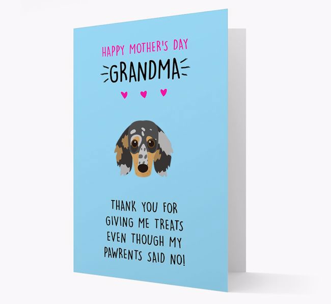 'Happy Mother's Day Grandma' Card with your {breedFullName} Icon