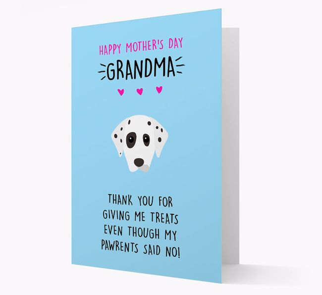 'Happy Mother's Day Grandma' Card with your {breedFullName} Icon