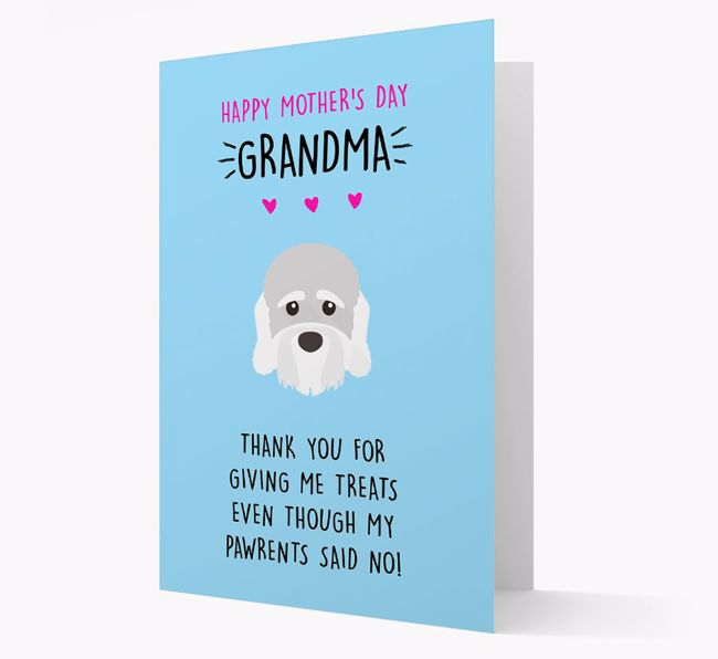 'Happy Mother's Day Grandma' Card with your {breedFullName} Icon