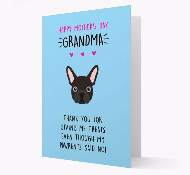 'Happy Mother's Day Grandma' Card with your {breedFullName} Icon