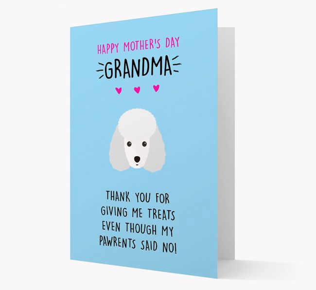 'Happy Mother's Day Grandma' Card with your {breedFullName} Icon