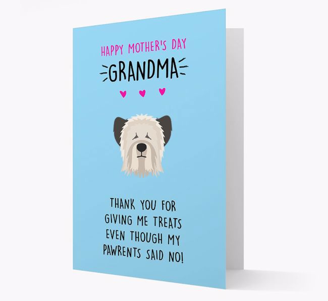 'Happy Mother's Day Grandma' Card with your {breedFullName} Icon