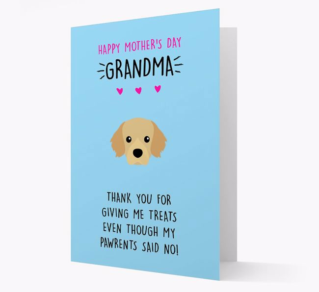 'Happy Mother's Day Grandma' Card with your {breedFullName} Icon