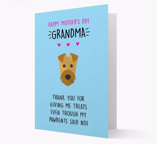 'Happy Mother's Day Grandma' Card with your {breedFullName} Icon