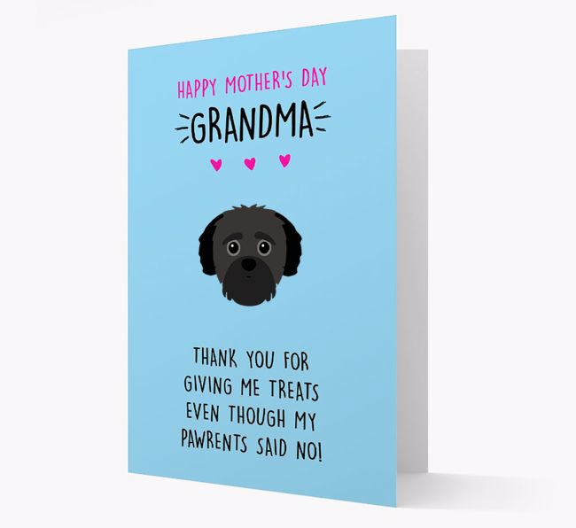 'Happy Mother's Day Grandma' Card with your {breedFullName} Icon