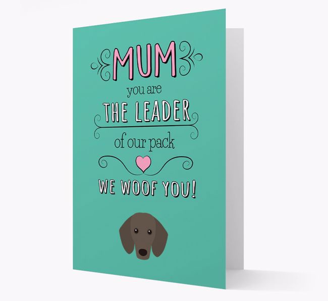 'The Leader Of Our Pack' Card with your {breedFullName} Icon