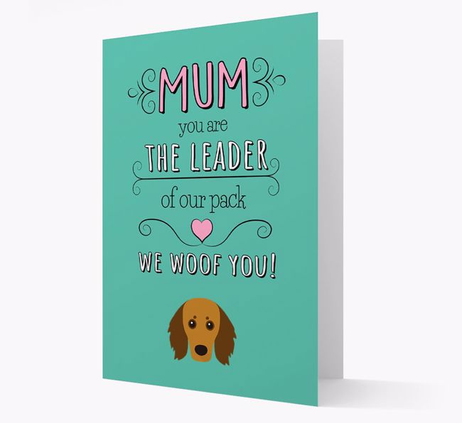 'The Leader Of Our Pack' Card with your {breedFullName} Icon
