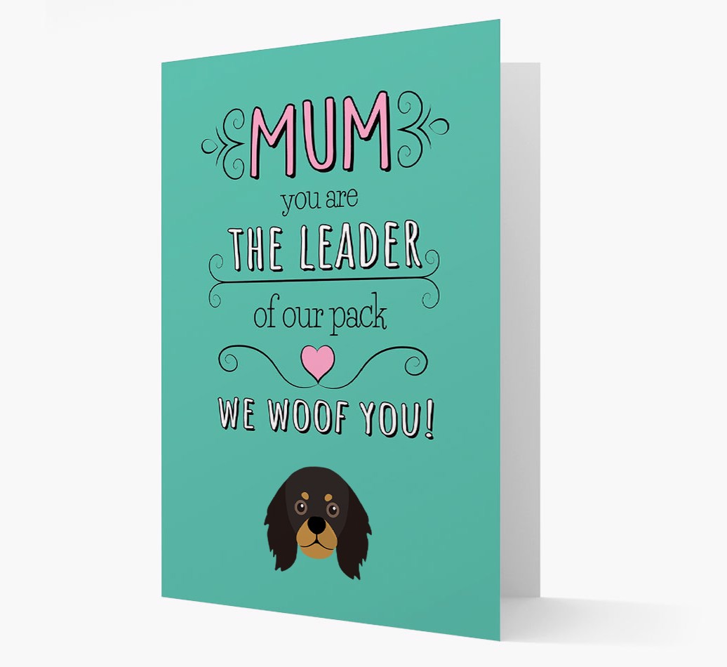 'The Leader Of Our Pack' Card with your {breedFullName} Icon front