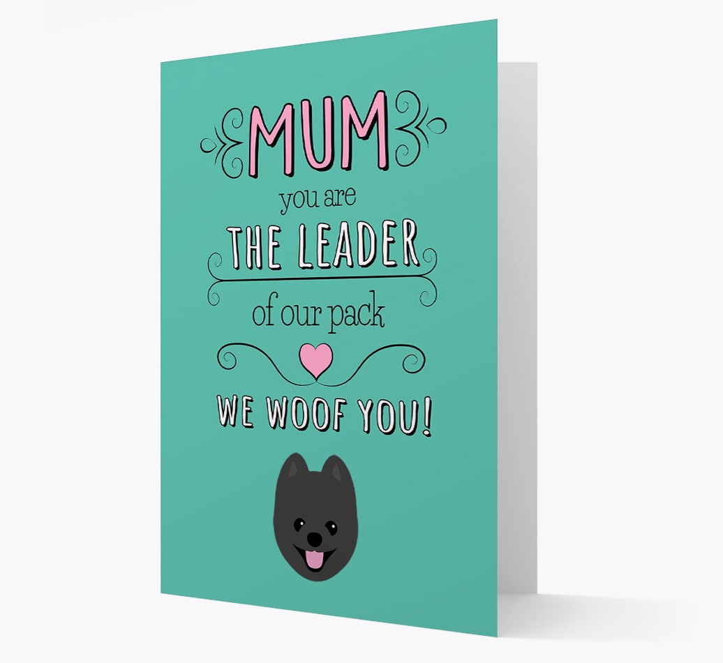 'The Leader Of Our Pack' Card with your {breedFullName} Icon front