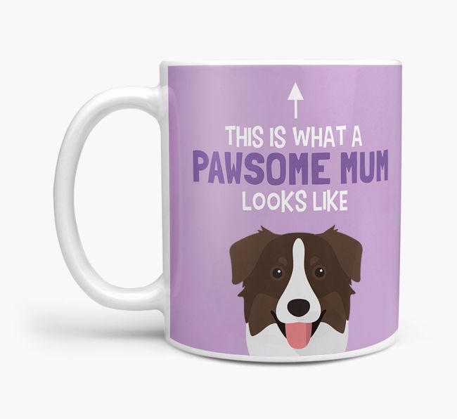 Pawsome Dog Mum: Mug with {breedFullName} Icon