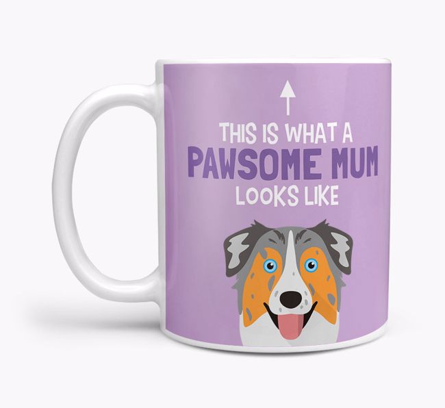 Pawsome Dog Mum: Mug with {breedFullName} Icon