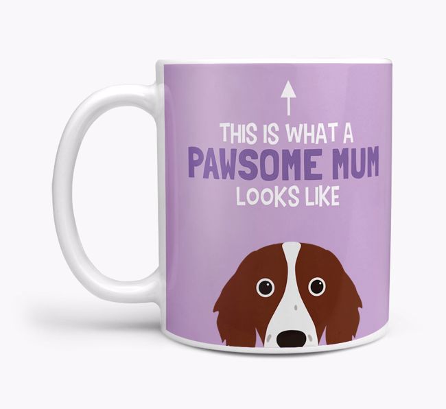 Pawsome Dog Mum: Mug with {breedFullName} Icon