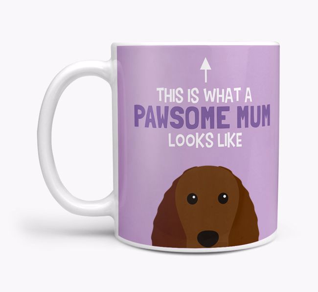 Pawsome Dog Mum: Mug with {breedFullName} Icon